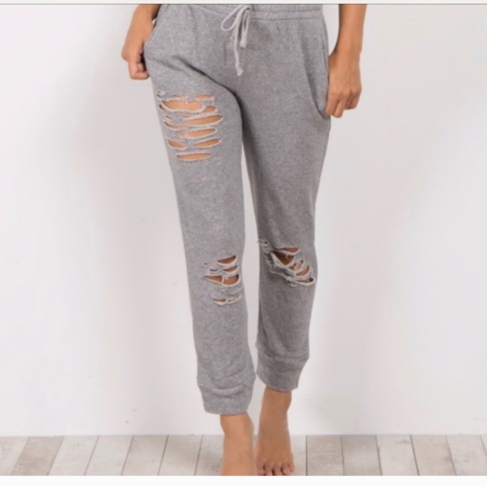 Pink blush maternity joggers